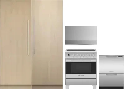 5 Piece Package Includes Refrigerator, Freezer, Range, Hood And Dishwasher